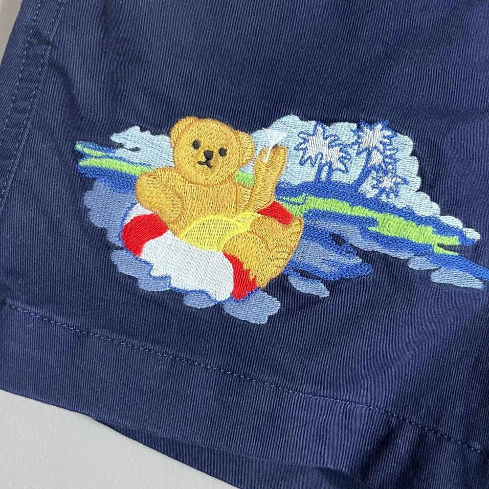 NWT $125 Polo Ralph Lauren 6” Embroidered Polo Bear Prepster Shorts Mens XS Navy - Picture 3 of 9